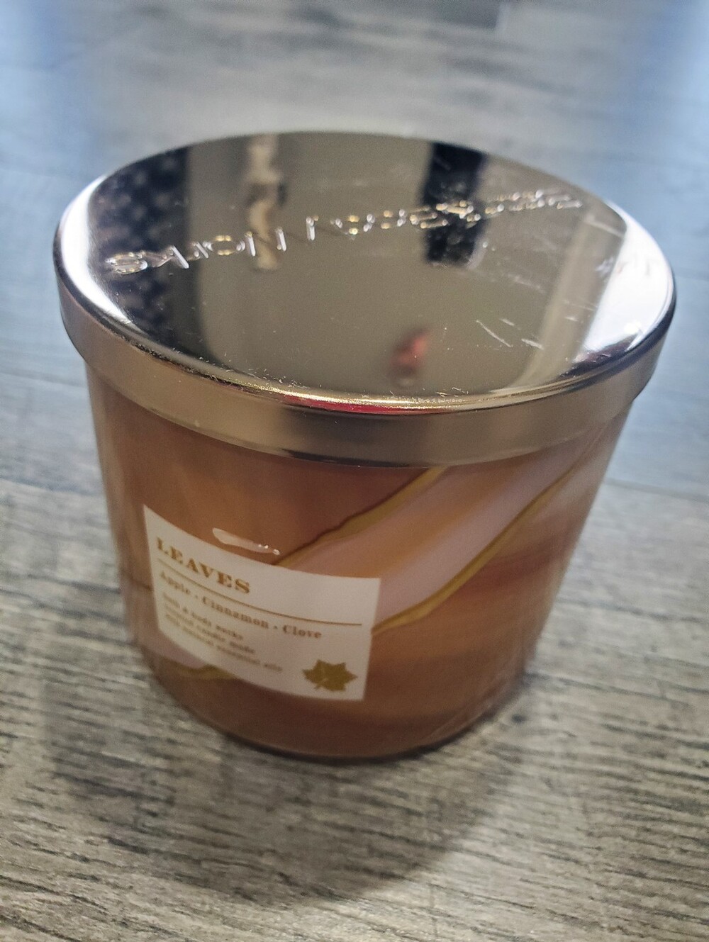 Bath And Body Works Leaves 3 Wick Candle